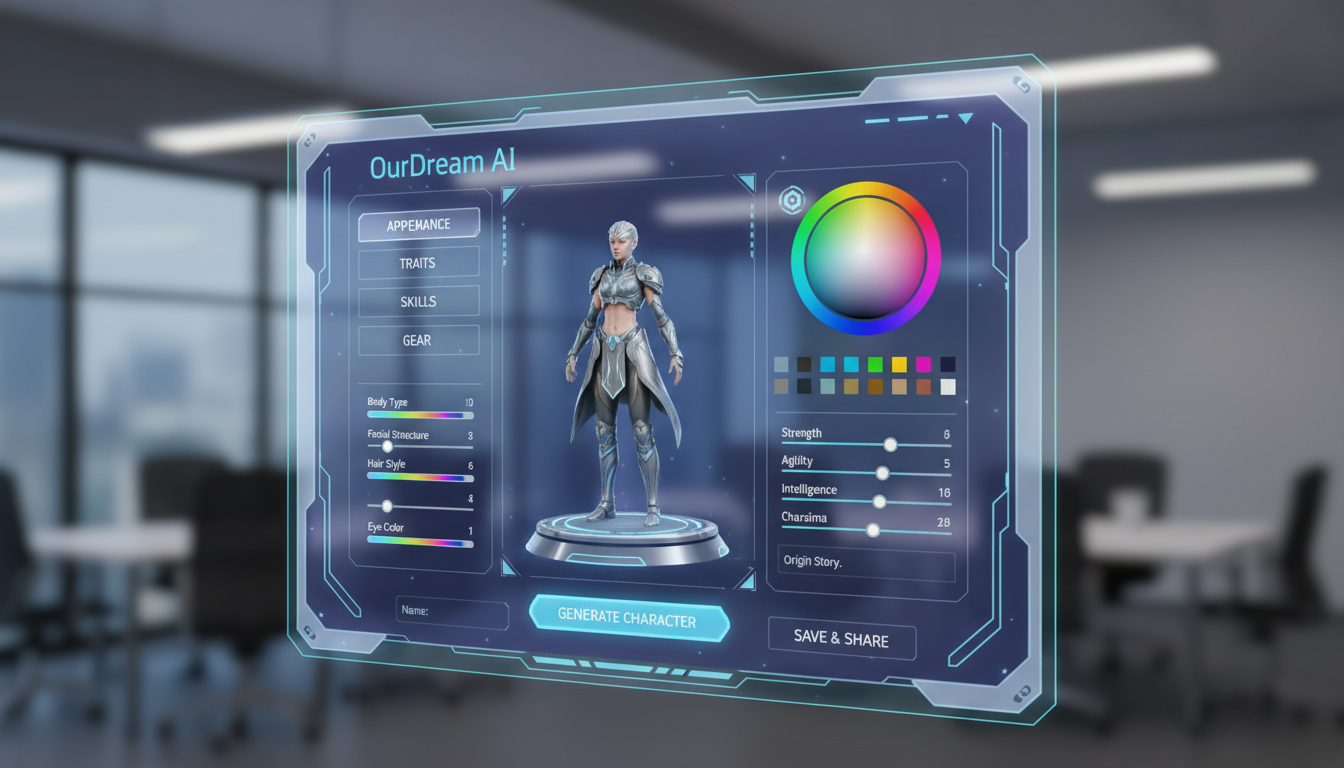 OurDream AI platform interface