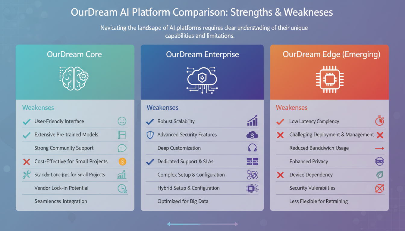 OurDream platform strengths and weaknesses