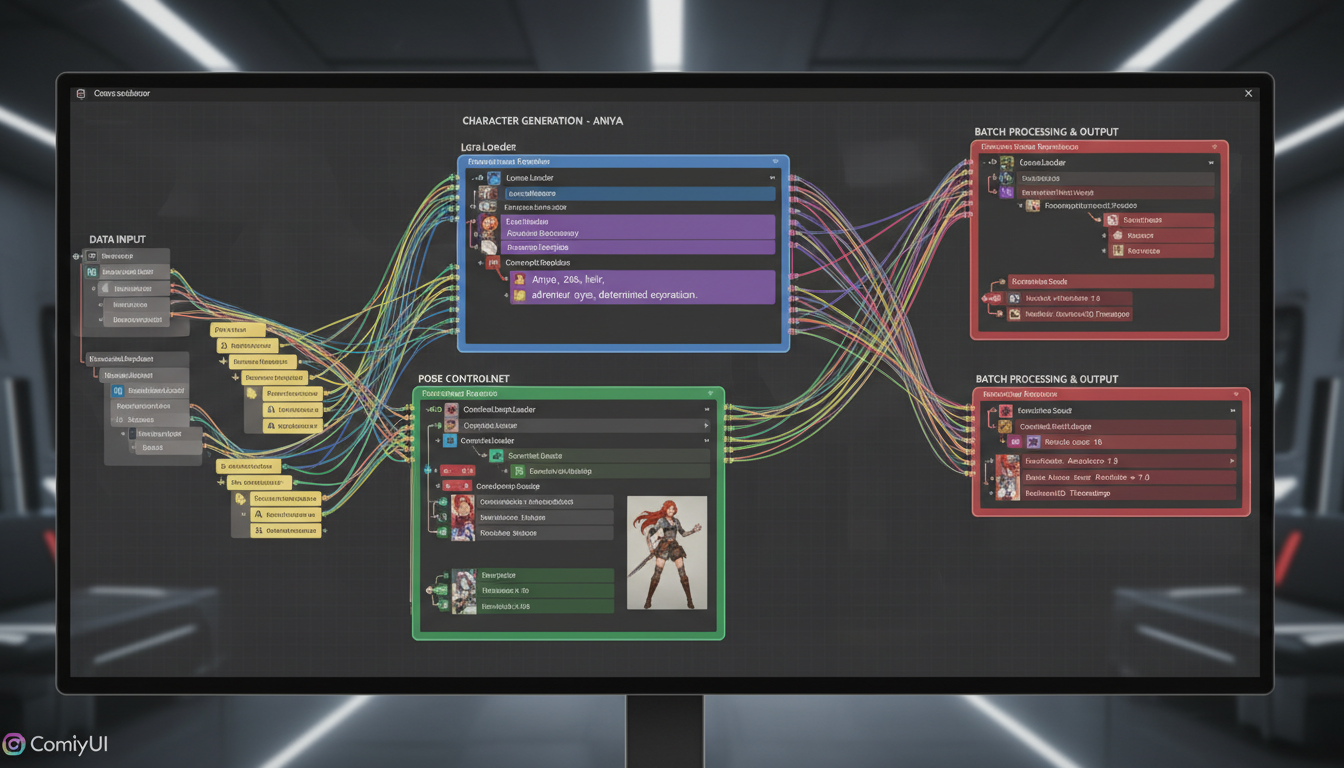 ComfyUI production workflow automation