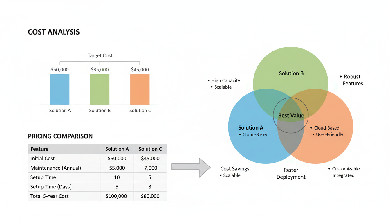 Cost analysis pricing comparison