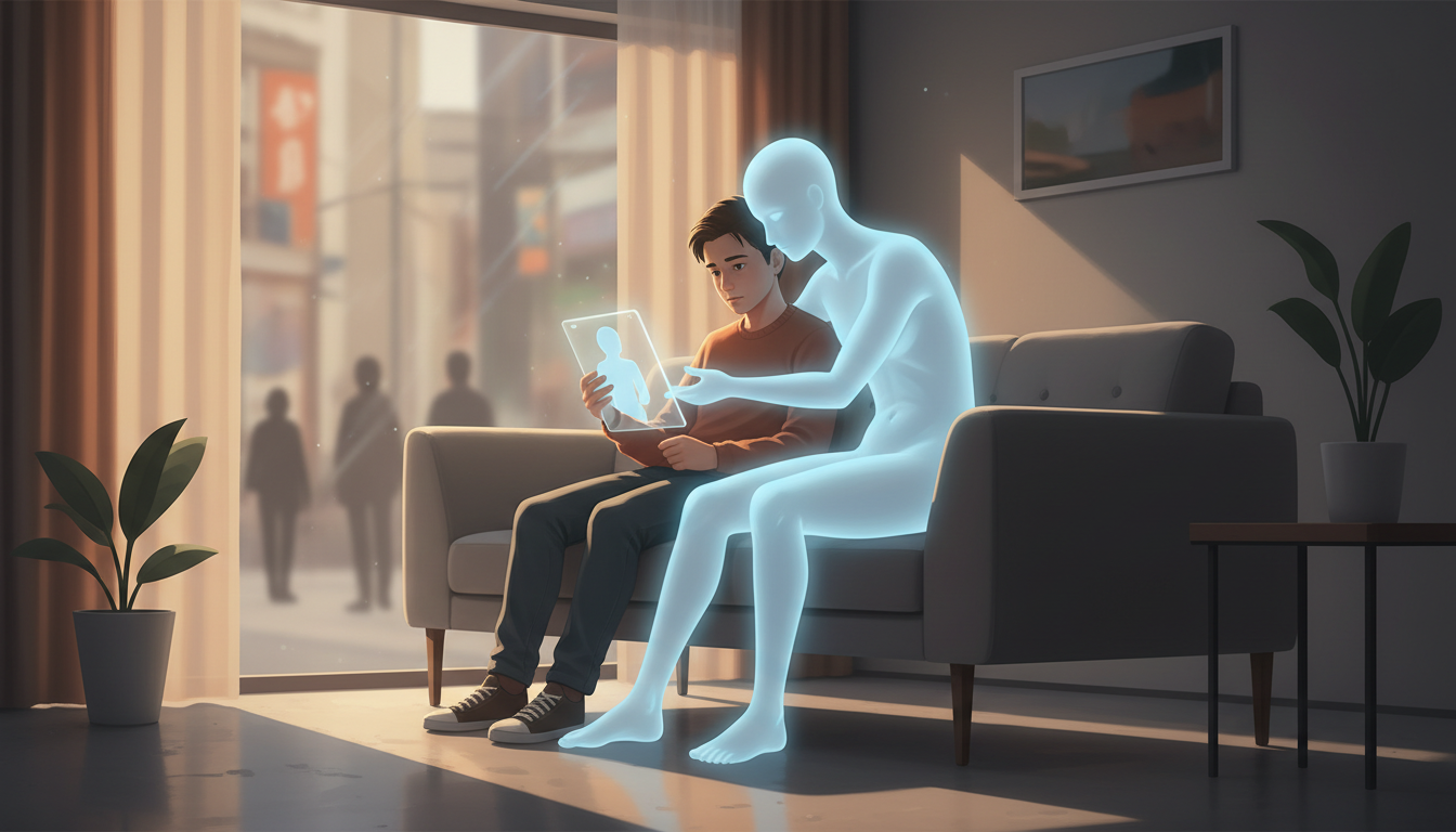 Illustration for What Happens When People Rely Too Heavily on AI Companions?