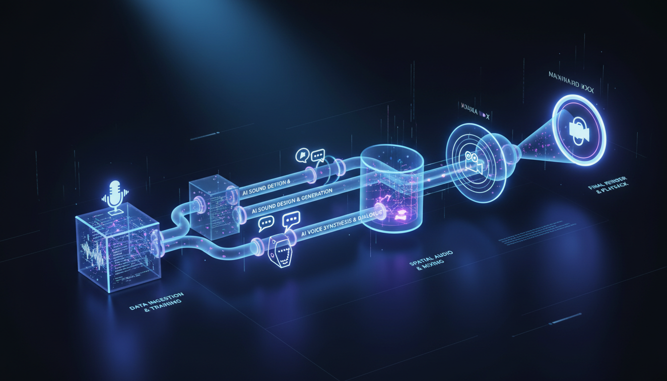 Illustration for What Does the Audio Pipeline Look Like for an AI Film?