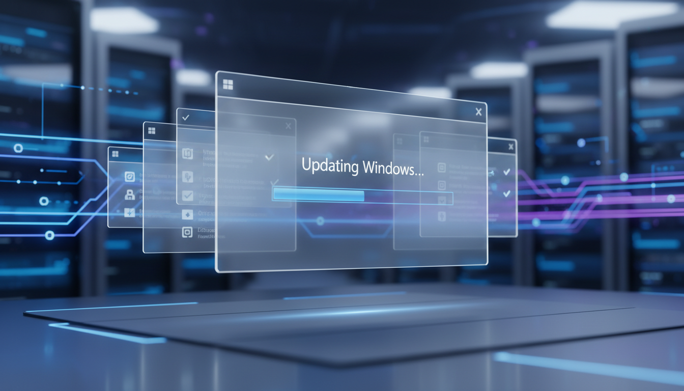 Illustration for Windows: Update through Windows Update