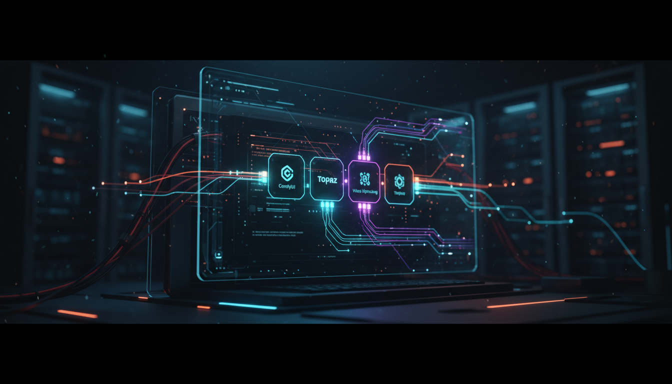 ComfyUI Topaz Video Enhancement workflow for professional upscaling