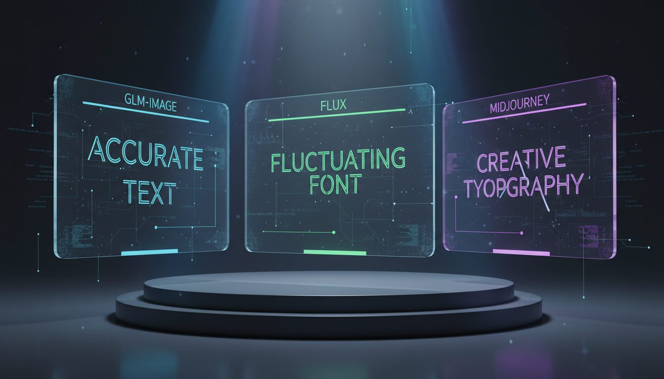Illustration for How Does GLM-Image Handle Text Rendering Compared to FLUX and Midjourney?
