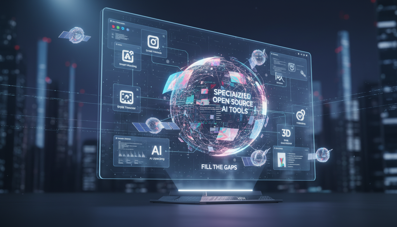 Illustration for Which Specialized Open Source AI Tools Fill the Gaps?