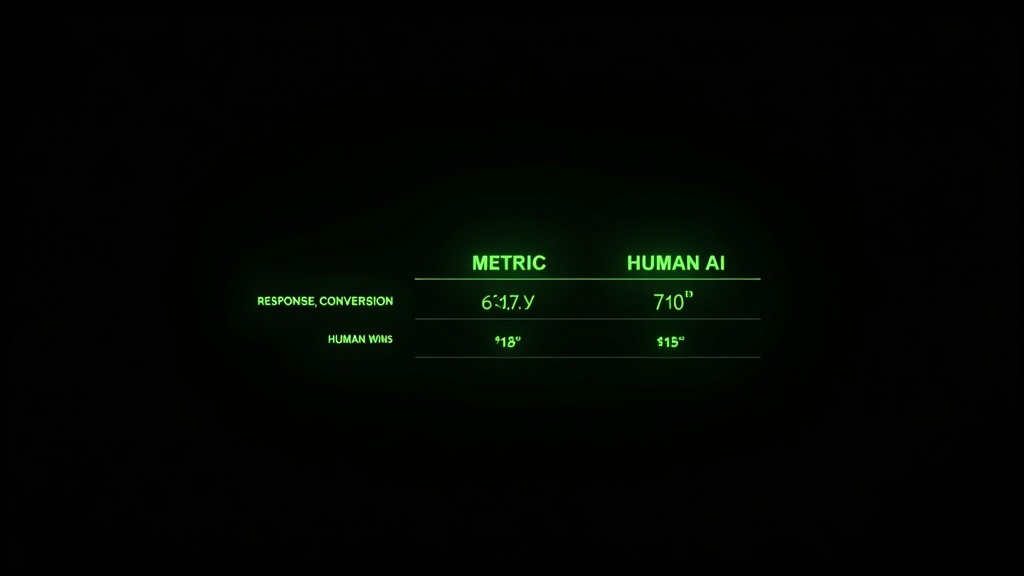 Metric comparison: response time, conversion, revenue per fan