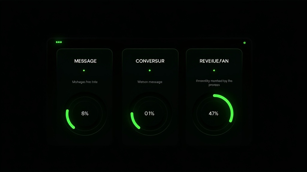 Key chatter metrics: messages per hour, conversion rate, revenue