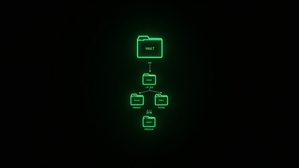 Content vault with 500 images 50 videos organized in folders