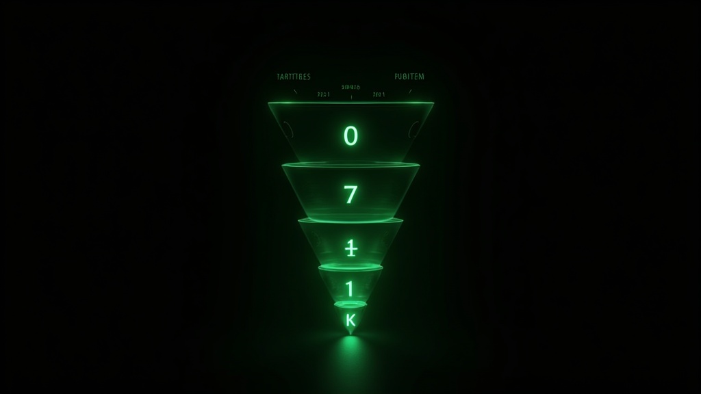 Growth funnel from 0 to 10K followers with milestones