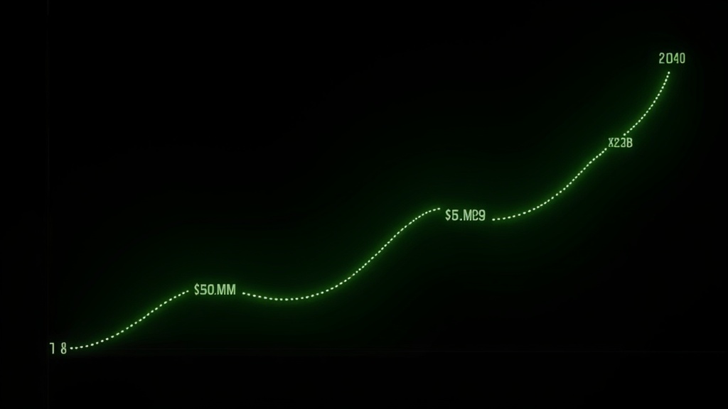 Market growth projection from $500M to $5B by 2030