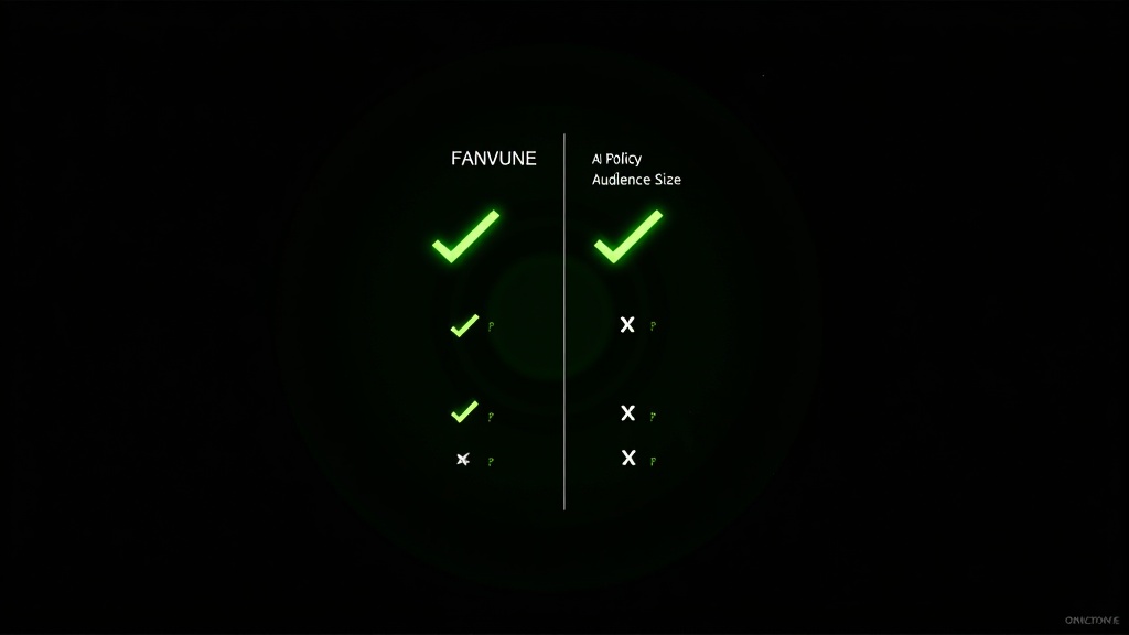 Fanvue vs OnlyFans comparison showing AI-friendliness