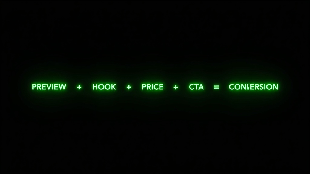 PPV optimization: preview, hook, price, CTA formula