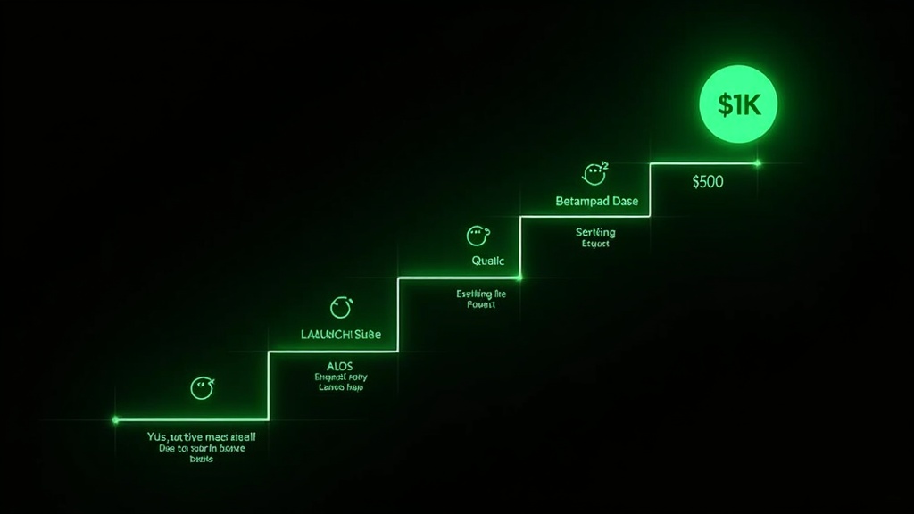Roadmap from launch to $1K monthly revenue