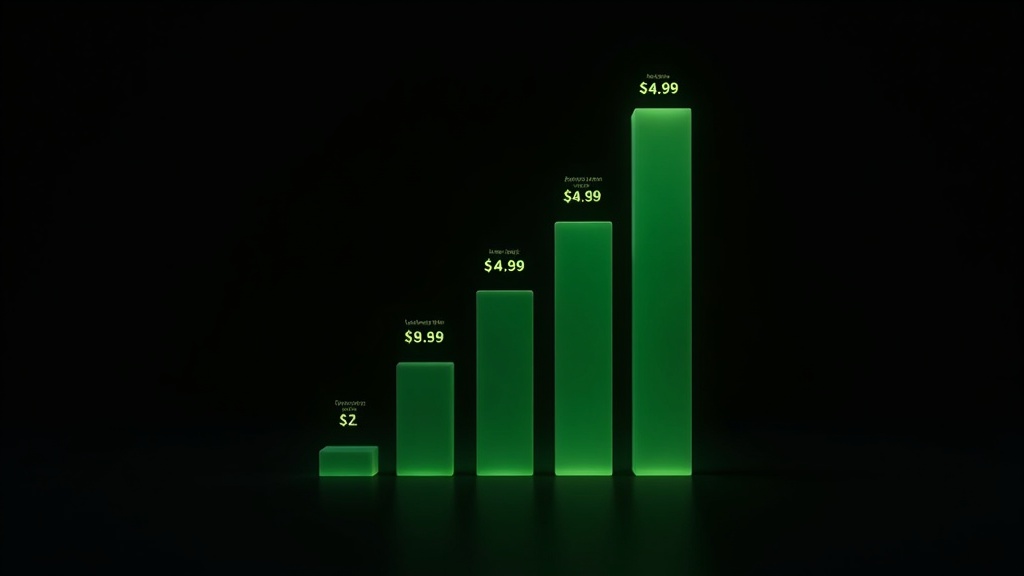 Subscription price points from $4.99 to $29.99