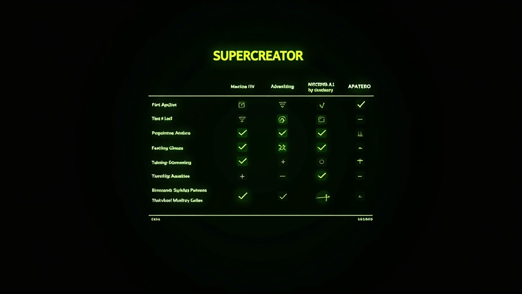 Tool comparison: Supercreator vs Infloww vs apatero.ai