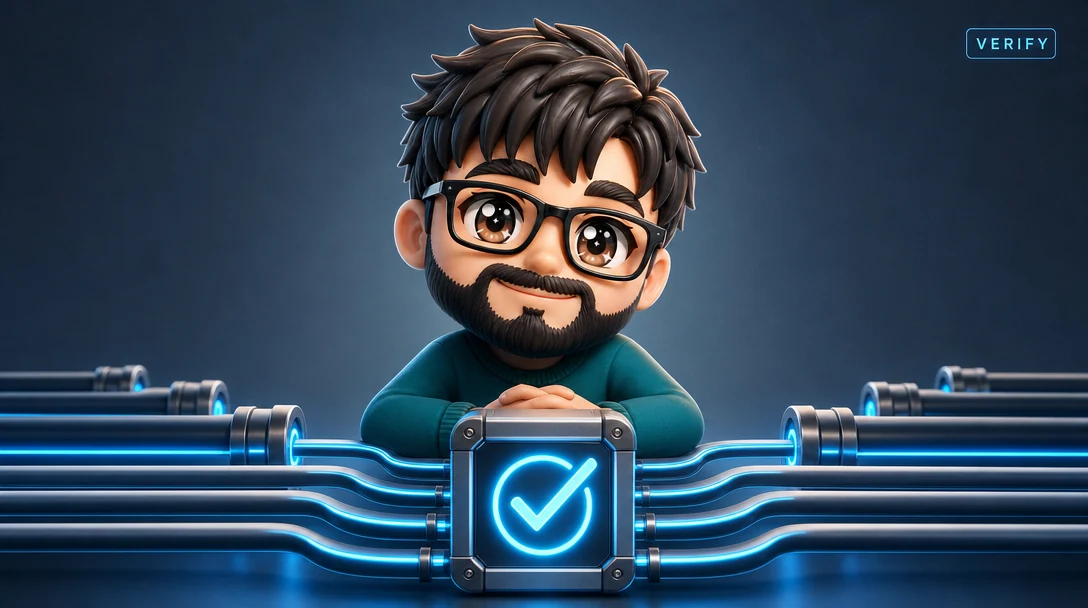 An orchestrator agent fanning a large task out to parallel worker agents that feed into stacked verification gates