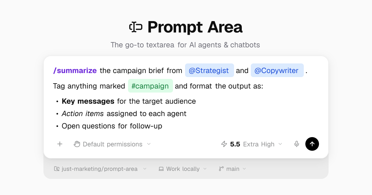 Prompt Area