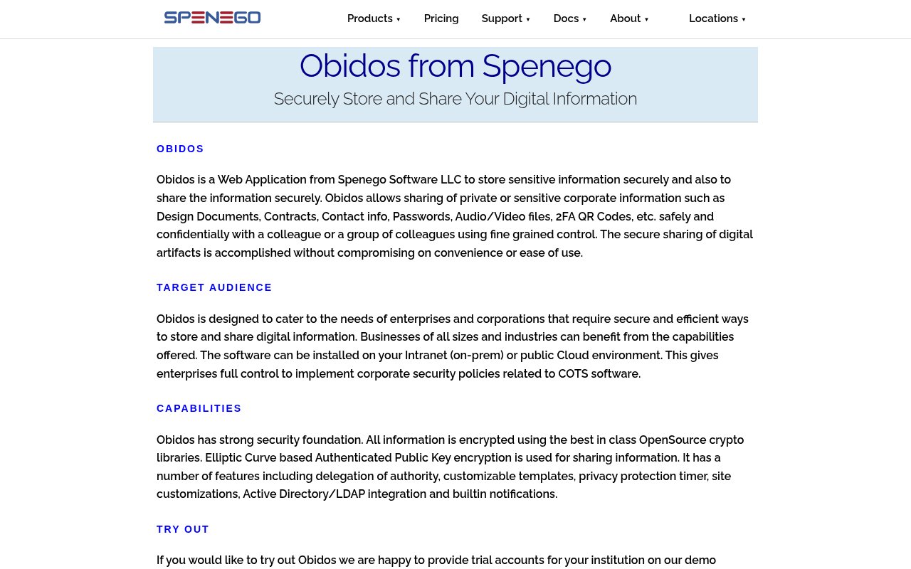 Obidos: A controlled repository from Spenego Software