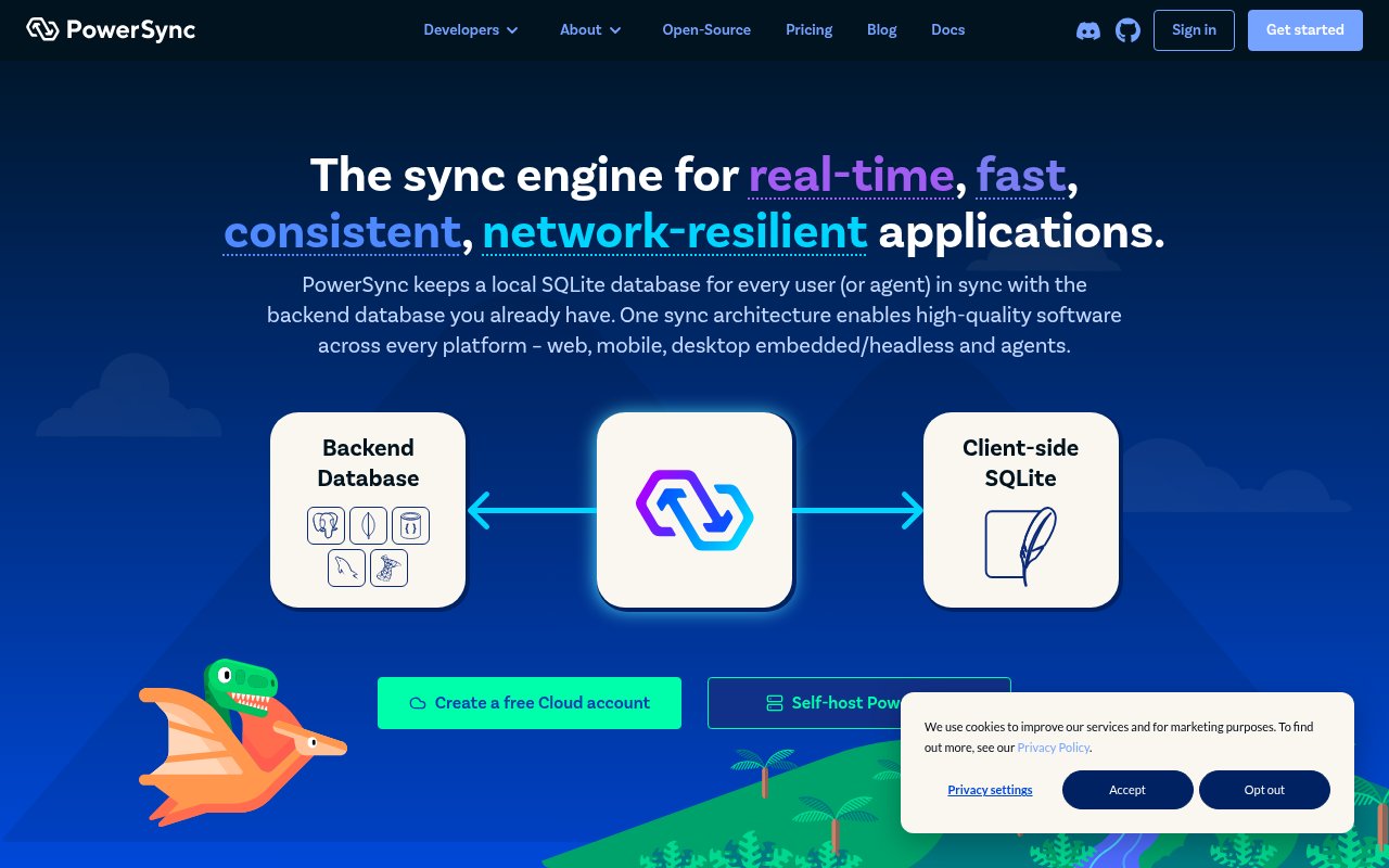 PowerSync: A sync layer between backend data and local SQLite