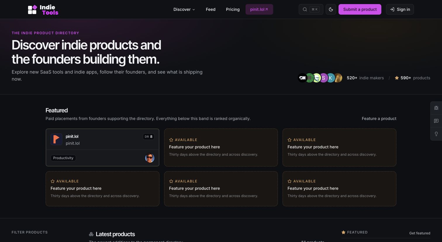IndieTools Review: Product Discovery With Founder Context